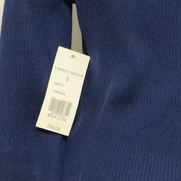 Kim Rogers Navy Sweater, Small, NWT - Picture 5 of 8